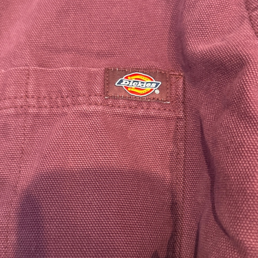 BNWT Dickies Stonewashed Duck Lined Chore Coat Stonewashed Grape Wine Small S - Picture 7 of 10